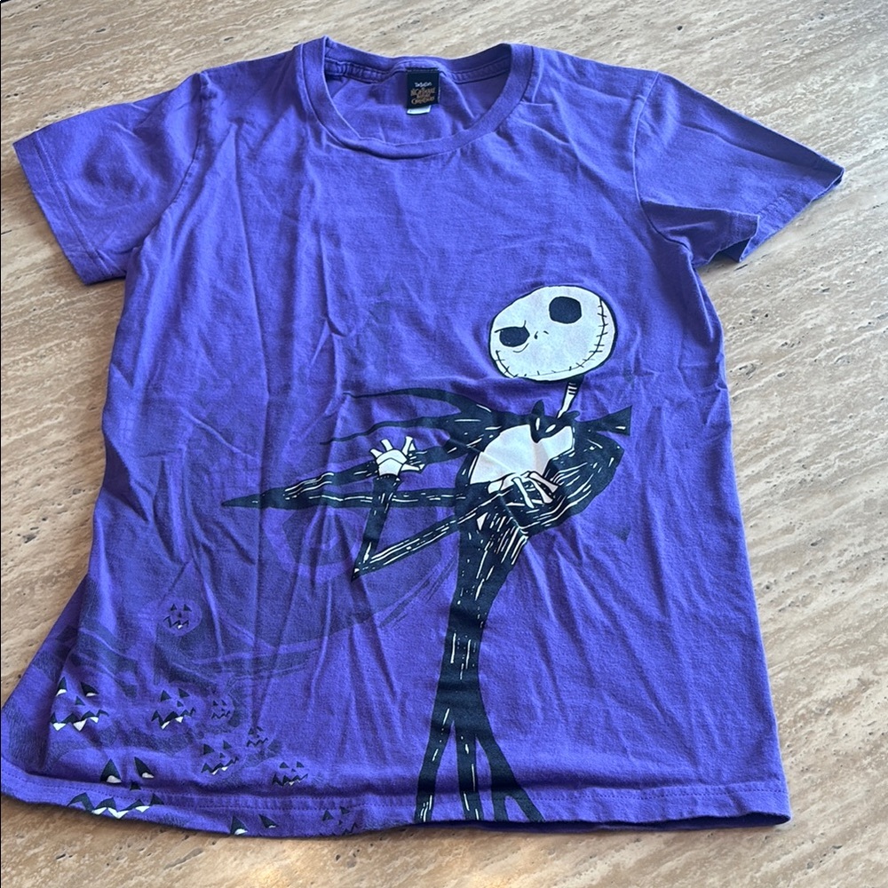 Jack Skellington Nightmare Before Christmas Juniors t-shirt size large